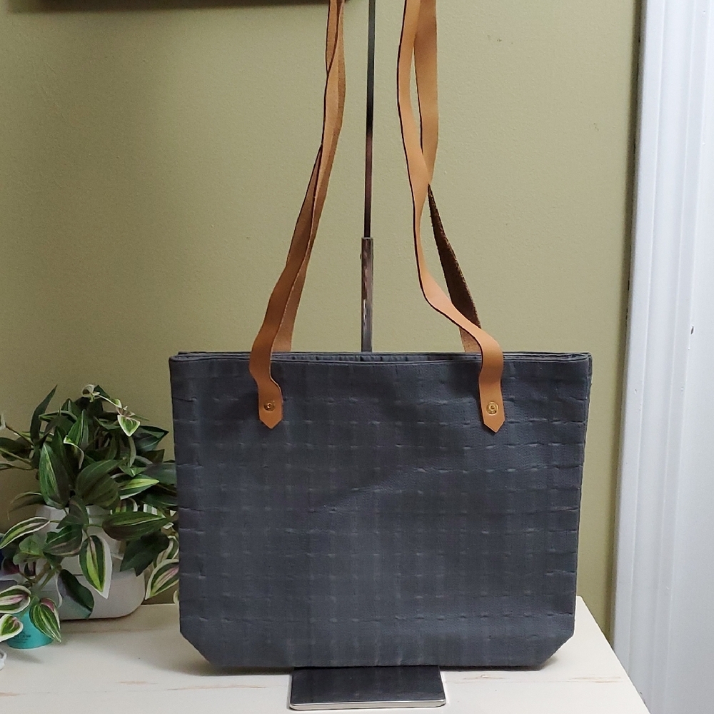 Hermès | Amedaba Hippo De Posh Shoulder Bag Canvas Gray Tote Bag
